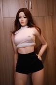 NEW 169cm Promotion big breast fat ass full body silicone sex doll for men with new shrug shoulders skeleton by AUTOMATICWOMAN